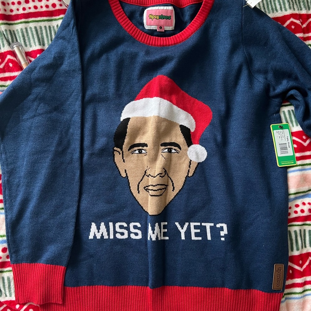 Obama Christmas sweater